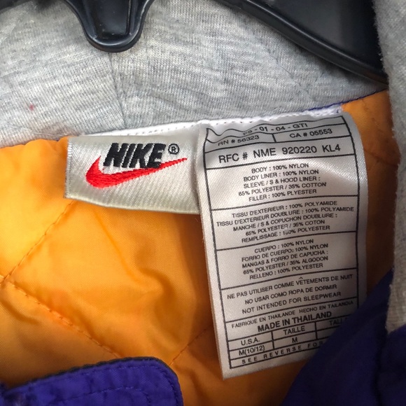 NIKE Front Zip Hooded Big Swoosh Kids RARE Jacket - Picture 2 of 4